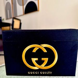 Black Satin Gucci Jewelry Box